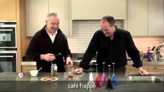 How to make a frappé coffee using an aerolatte milk frother [upl. by Ellesig]