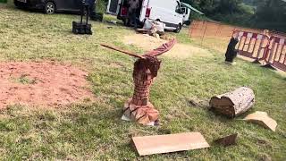 A fabulous range of wooden sculpture at Caerleon festival 2024 [upl. by Nordek]