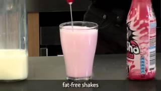 How to make a fat free milkshake using an aerolatte milk frother [upl. by Ermina]