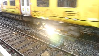 Merseyrail 507 009 making arcs at Birkdale station [upl. by Modesty]