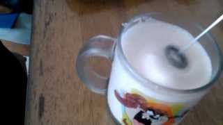 Aerolatte Review Frothing Cold Milk In Under 1 Minute [upl. by Kcajyllib]